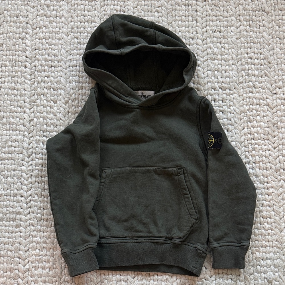 Stone island Green Hoodie kids